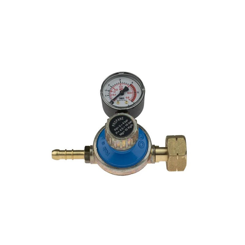 Détendeur butane-propane réglable de 0 à 4 bar avec manomètre