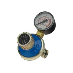 Détendeur butane-propane réglable de 0 à 4 bar avec manomètre