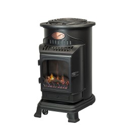 Chauffage gaz Provence noir mat 3,4 kW – Détendeur 30 mbar et tuyau inclus