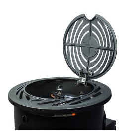 Chauffage gaz Provence noir mat 3,4 kW – Détendeur 30 mbar et tuyau inclus