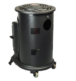 Chauffage gaz Provence noir mat 3,4 kW – Détendeur 30 mbar et tuyau inclus