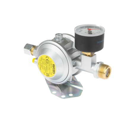Détendeur mural 30 mbar sécurisé avec manomètre