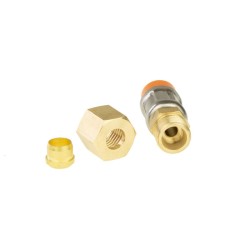 Tuyaux gaz en acier inox avec raccordement olive mâle et femelle