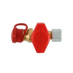 Vanne 1 voie raccord olive femelle x sortie raccord rapide