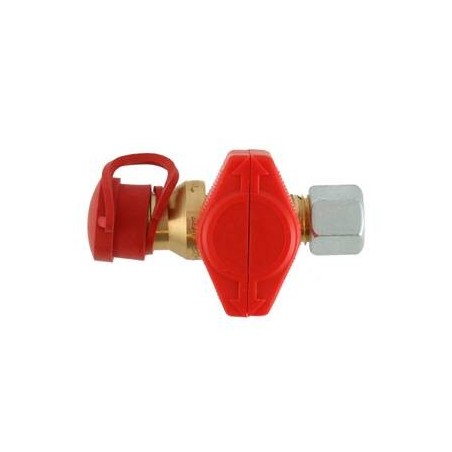 Vanne 1 voie raccord olive femelle x sortie raccord rapide