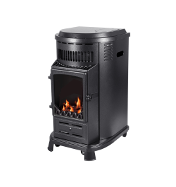 Toscane chauffage gaz d'appoint effet poêle à bois