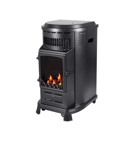 Toscane chauffage gaz d'appoint effet poêle à bois