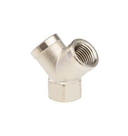 Raccord en Y avec pas de vis femelle gaz