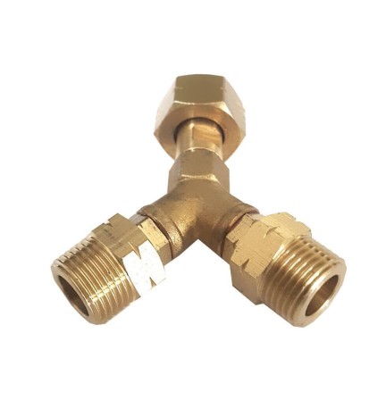 Raccord en Y pour deux détendeurs sur même bouteille