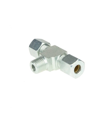 Raccord olive avec dérivation pas de vis gaz mâle