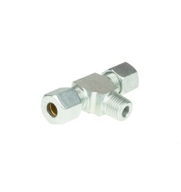 Raccord olive avec dérivation pas de vis gaz mâle