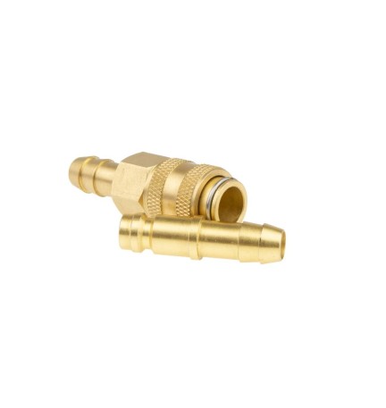 Kit de raccordement rapide à tétine pour flexible gaz