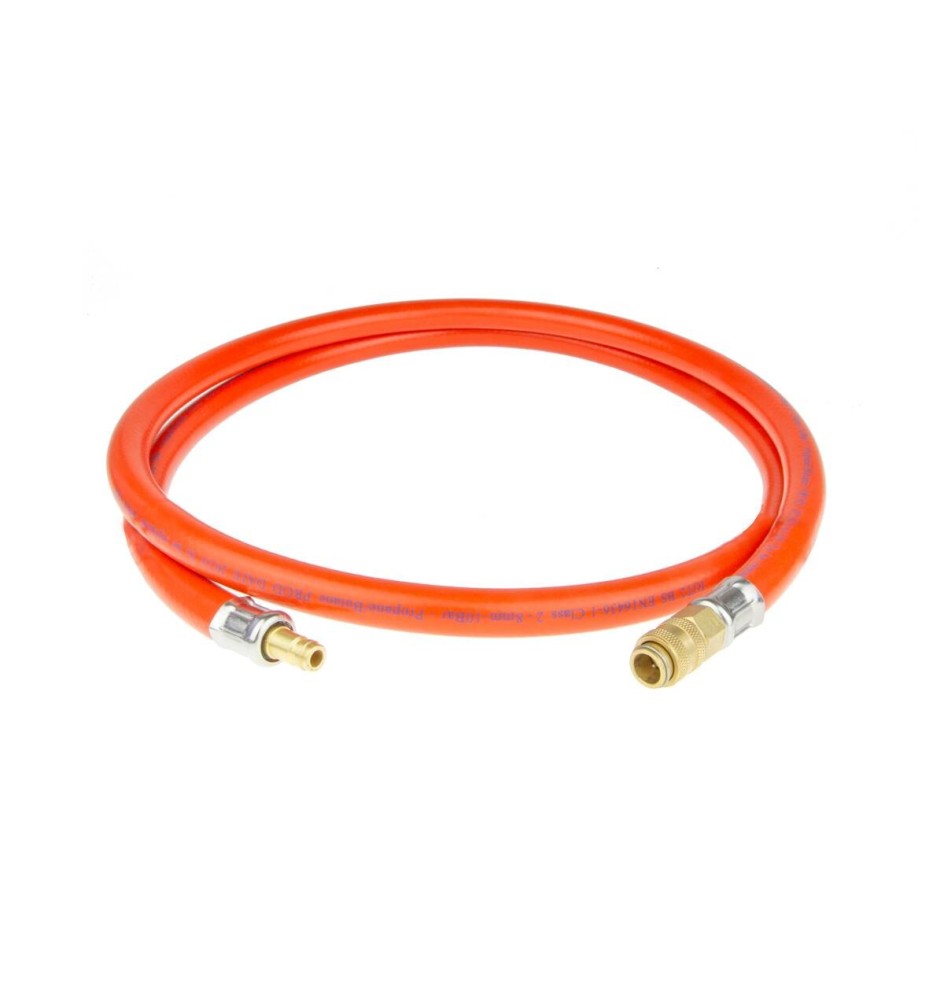 Tuyau gaz avec raccord rapide mâle femelle