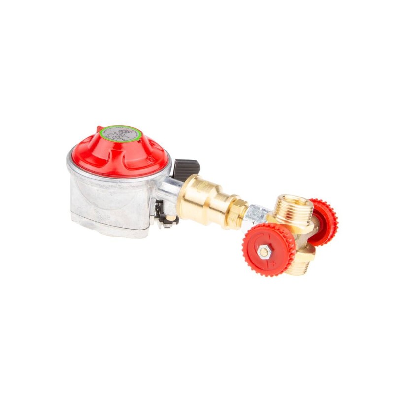 Détendeur 37mbar à clipser propane avec double sortie à visser